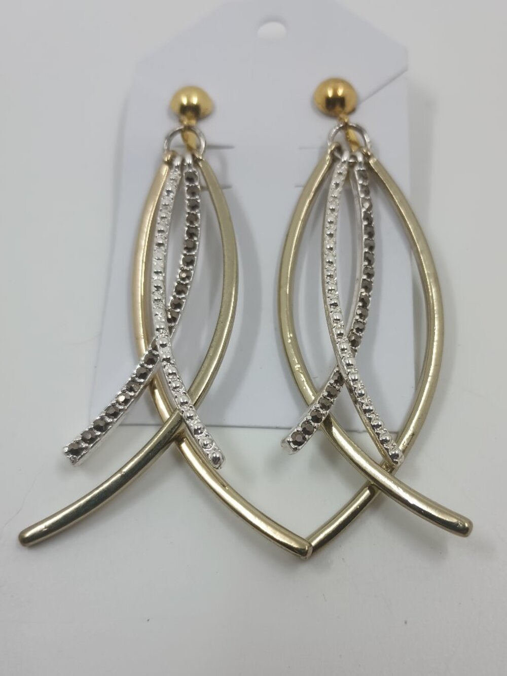 Elegant Criss Cross Arc Clip Earrings